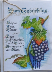 Kalligraphie-Geburtstagskarte